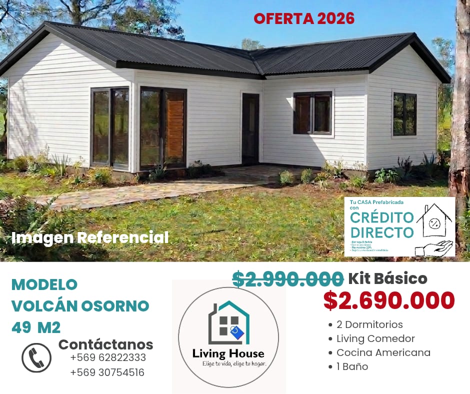 Casa Volcán Osorno 49m²